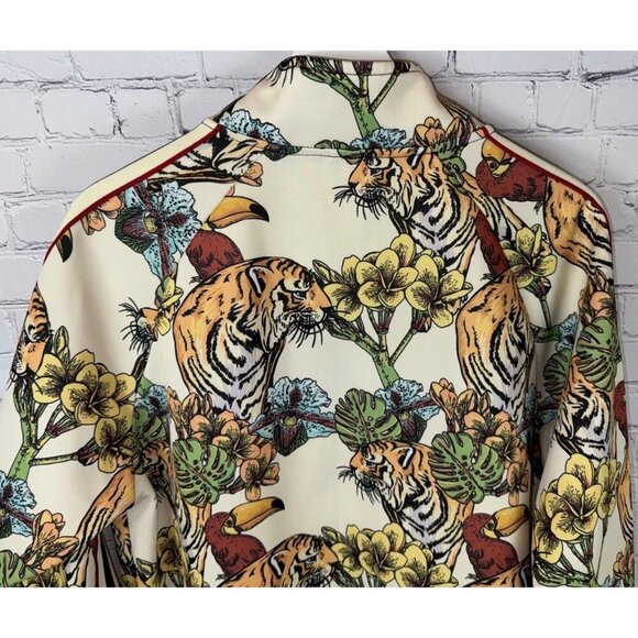 VICTORIOUS Men's Tiger 2 Pc Tracksuit Set Full Zip Sweatshirt Sweatpants Large - Picture 7 of 14